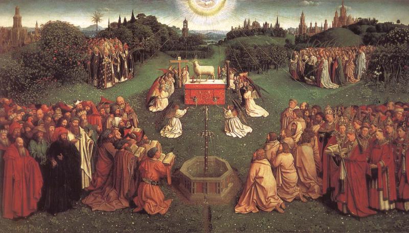 Jan Van Eyck Lamb worship